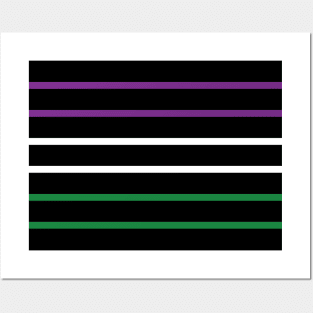 Suffragette Flag Colours UK Posters and Art